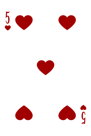 5 of Hearts, 10/30, 11/28, 12/26