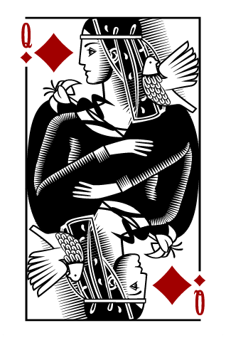 Queen of Diamonds, 1/15, 2/13, 3/11, 4/9, 5/7, 6/5, 7/3, 8/1
